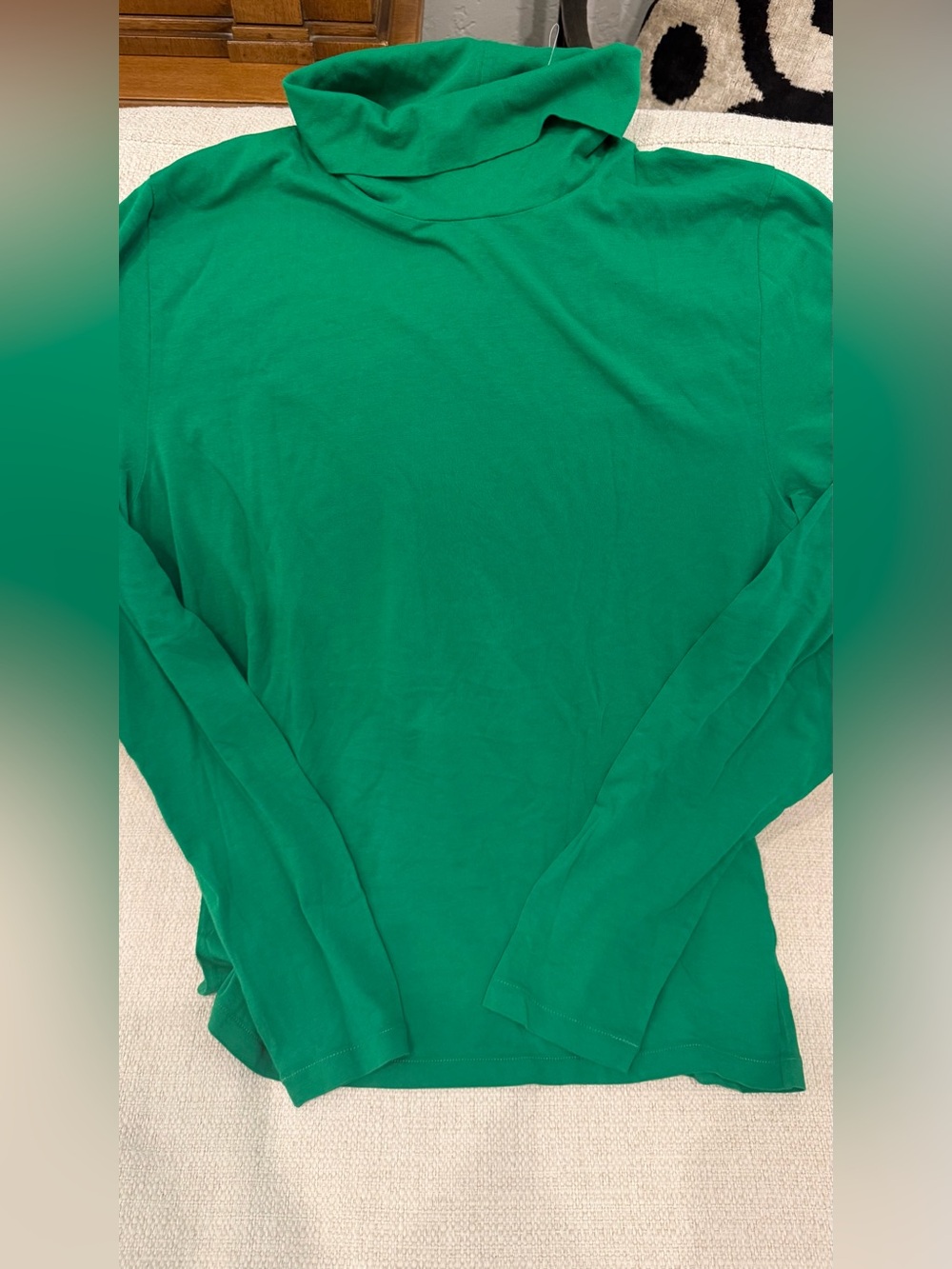 NWT - J. Crew Tissue weight Turtleneck in Green XL